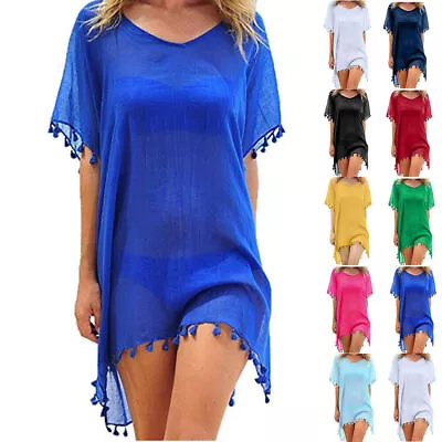 Womens Beachwear Bikini Cover Up Swimsuit Dress Summer Bikini Swimwear Kaftan/ • $21.96