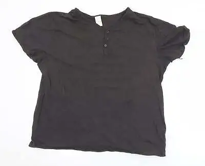 £4.25 • Buy UrbanSpirit Mens Grey Cotton T-Shirt Size L V-Neck