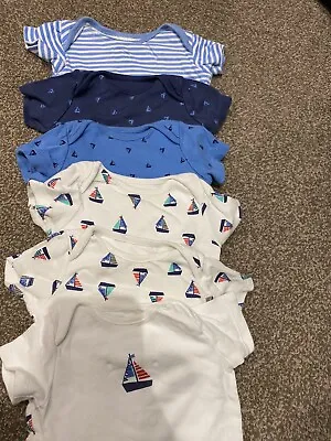 £3 • Buy X6 Baby Boys Up To 3M 0-3 Months Vests Bundle F&F