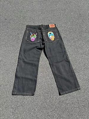 RMC Red Monkey Baggy Jeans Japanese Folklore Martin Ksohoh Lot 1001 38x30  • $120