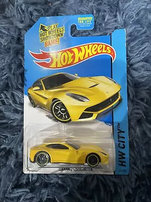 HOT WHEELS 2014 - Ferrari F12BERLINETTA (Yellow) 31/250 NEW • $15