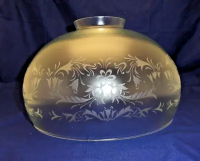 Victorian Style Etched Glass Shade Vintage Vianne French Art Glass Lampshade • $95