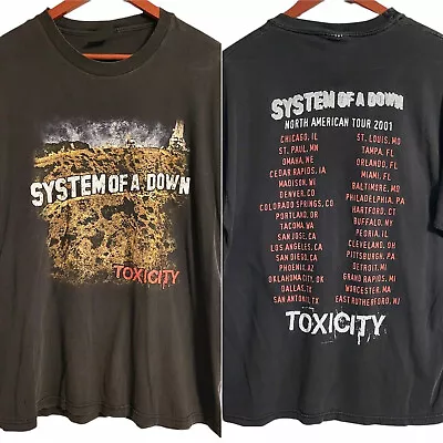 $12.99 • Buy VTG System Of A Down Toxicity Tour  T-shirt Unisex S-3XL VM4569