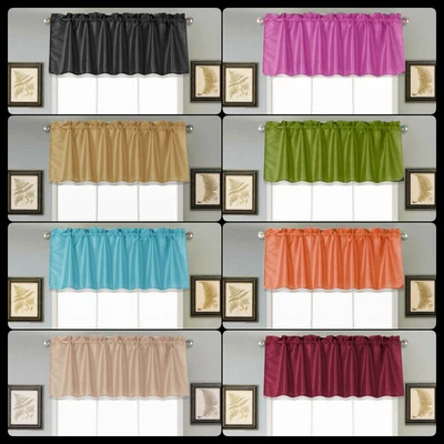 $7.75 • Buy 1PC STRAIGHT VALANCE SWAG Semisheer WINDOW CURTAIN DRAPE 55  W X 18  L STYLE S18
