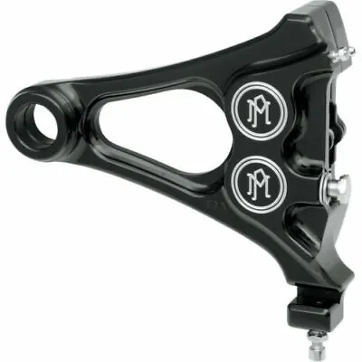 PM Contrast Cut Rear Brake Integrated Caliper Harley Softail 08-14 Black • $693.95