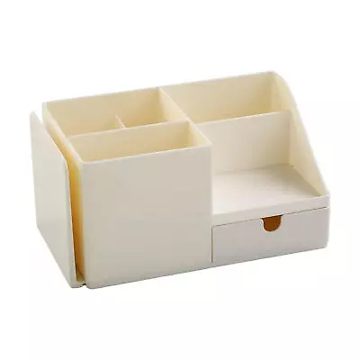 White Desk Organizer Office Supplies Desk Organizer Caddy With Drawer Storage • $29.32