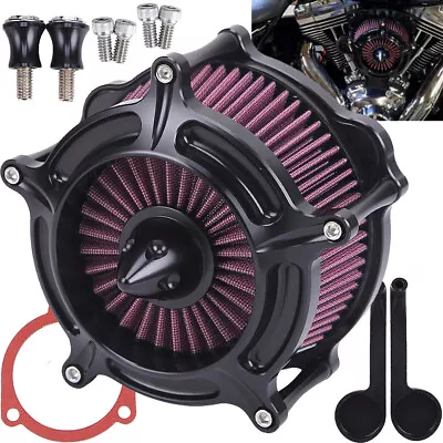 Air Cleaner Intake Filter Kit For Harley Sportster XL 883 1200 Iron 48 72 Custom • $73.95