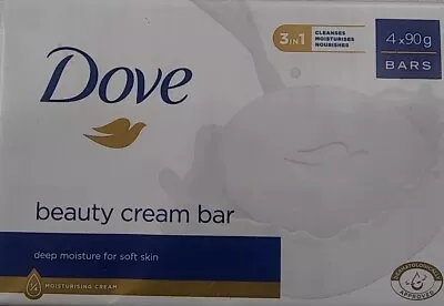 Dove Beauty Cream Bar 4 X 90g - Deep Moisture • £9.99