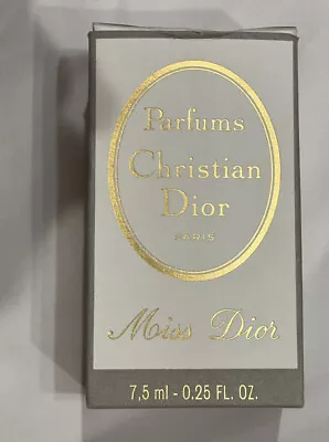 Vintage 70s MISS DIOR CHRISTIAN DIOR Splash PURE PARFUM 75ml~.25 Oz • $45