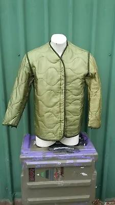 M65 Jacket Liner Insulated Size Small - Very Good Used Condition - Green • $12.95