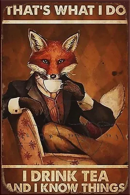 FOX DO Retro/ Vintage Tin Metal Sign Man Cave Bar Wall Home Décor Shed-Garage • $12.99