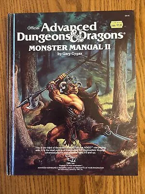 MONSTER MANUAL II (2) 1983 RARE TRUE 1st Print Dungeons & Dragons 1st Edition NM • $125