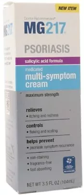 MG217 Psoriasis Maximum Strength Multi-Symptom Moisturizing Cream 3.5 Oz 4 Pack • $47.54