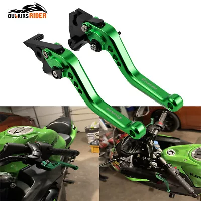 Brake Clutch Lever Short Levers For Kawasaki Ninja 300/650/1000 Z125 ZX6R Z750R • $24.99