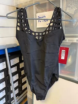 £15 • Buy Black Bloch/Mirella Cage Front And Back Tank Leotard - All Sizes  MJ7171