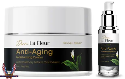 Derm La Fleur Anti-Aging Cream  & Regenerating Serum 2pc SET  *AUTHENTIC* • $49.95