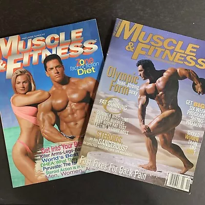 1996 • Muscle And Fitness Magazine •  Lot Of 2 •  NOV DEC #MUSF-26 • $29.99