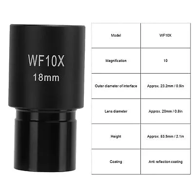 Microscope Eyepiece General Purpose High Definition Biological Type Wide Ang • £10.59