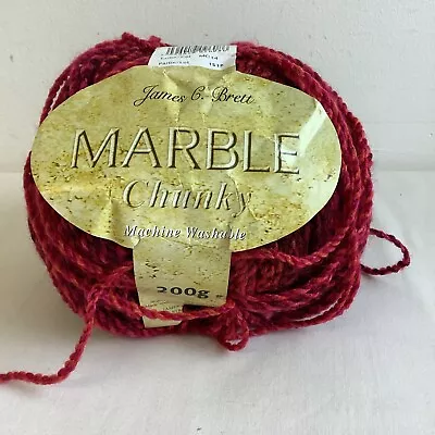 James C Brett Marble Chunky Knitting Wool / Yarn 1 X 200g Ball MC14 • £4.95