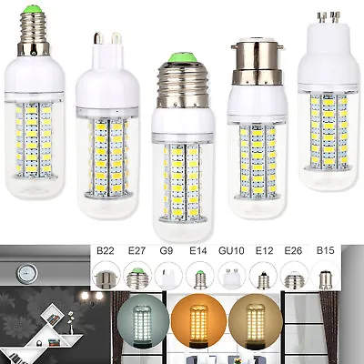 Led Bulbs Daylight E27 E26 B22 E14 G9 5730 SMD Corn Light Bulb Save Energy Lamp • $1.91