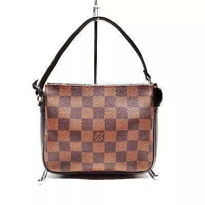 Louis Vuitton LV Accessories Pouch Bag N51982 Truth Makeup Brown Damier 3547445 • $93