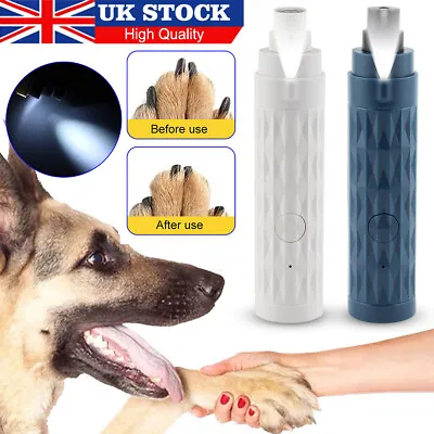 New Electric Dog Toe Nail File Grinder Clippers Pet Claw Grooming Trimmer Tools • £11.49