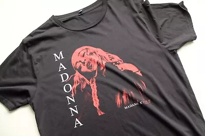 Vintage Madonna 2019 Madame X Tour XL Black T-shirt Band Rock Music Pop • £20