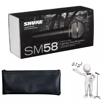SM58 Dynamic Wired XLR Professional Microphone NEW In Box With Cable • $35.79