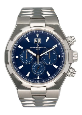 $29399 • Buy Vacheron Constantin Overseas 49150 Blue Dial Mens Watch Papers
