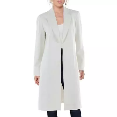 Le Suit Womens Topper Long Professional Duster Blazer Jacket BHFO 6860 • $86