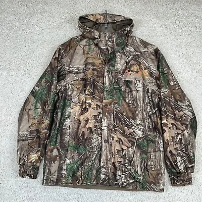 RealTree Camo Jacket Mens Size Medium Fleece Hunting Hooded Full Zip Coat • $32.99