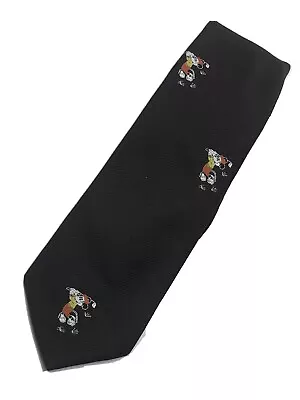 Vintage Cervantes Mickey Mouse Golfer Brown Poly Tie Walt Disney Production  • $11.96