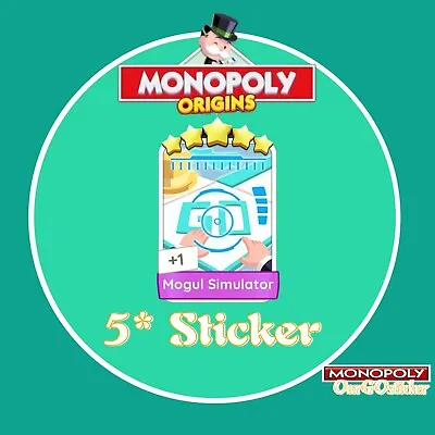 Monopoly Go 5 Star Sticker Set 23 Mogul Simulator (2nd Album) • $64.59