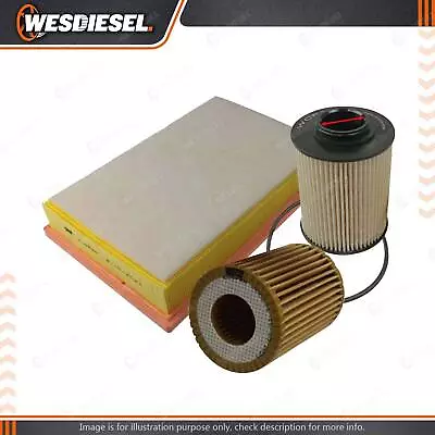 Wesfil Oil Air Fuel Filter Service Kit Fits Great Wall Ute Cannon 2.0L 4Cyl TD • $74.99