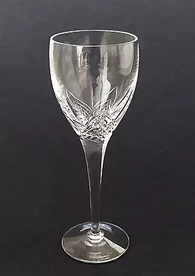 Edinburgh Crystal Skye Pattern Cut Crystal Wine Glass 18 Cm High Signed • £18.95