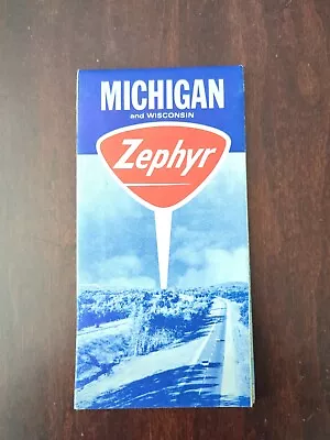 Michigan And Wisconsin Road Map Courtesy Of Zephry 1973 Edition • $14.95