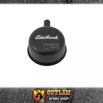 Edelbrock Breather Cap Black Push In With Grommet & Breather Tube - Ed4413 • $35.75