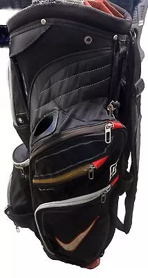 Nike E9 Golf Club Cart Bag Black / Red / Grey Multicolor - 14 Way Club Dividers • $120