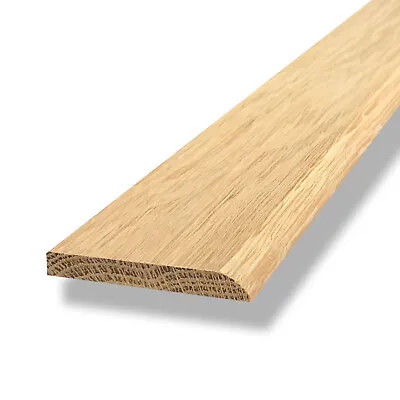 Solid Oak 0.9m Flat Threshold 7mm Strip Bead 1-Round Edge • £3.29