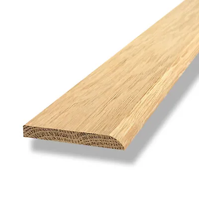 Solid Oak Flat Threshold Strip Bead 7mm One Round Edge • £6.86