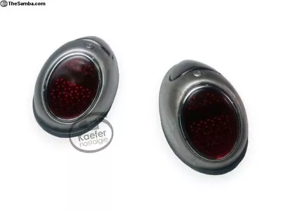 Vw Early Oval Beetle Bug Complete Taillight Set Heart Style 1952-1955 • $499