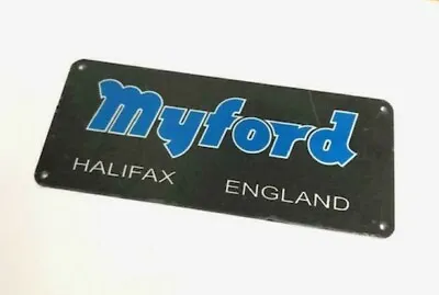 New Myford Nameplate For Series 7 Machine Stand - Direct From Myford Ltd • £16.50