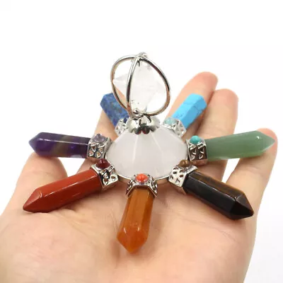 Harmonize Merkaba Seven Chakra Pyramid Generator Energy Reiki Healing Crystal • £16.78