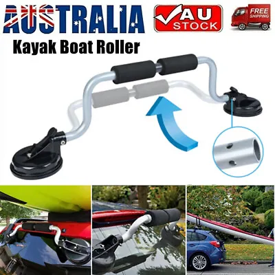 Kayak Load Assist With Suction Cup Roller Bracket Car Roof Loader For Canoe AU • $47.99