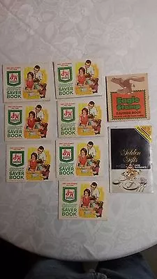 Vintage Trading Stamp Books   S&H EAGLE And GOLDEN GIFTS • $16