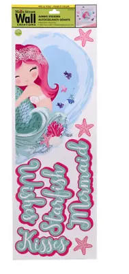 NEW Mermaid Kisses Wall Stickers Decals Under The Sea Child's Room Party Decor • $3.99