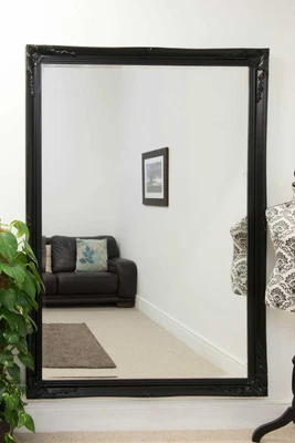 £237.59 • Buy Extra Large Mirror Classic Full Length Long Black 6Ft7 X 4Ft7 201cm X 140cm