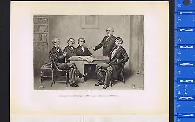 Seward Stephens Douglas Chase & Sumner - 1895 Photogravure • $12.99