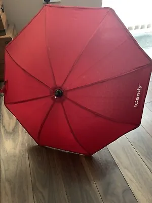 ICandy Sun Parasol Canopy Red New • £19.99