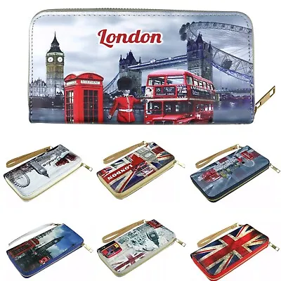 Union Jack London Souvenir Long Money Purse Wristlet Wallet • £8.49